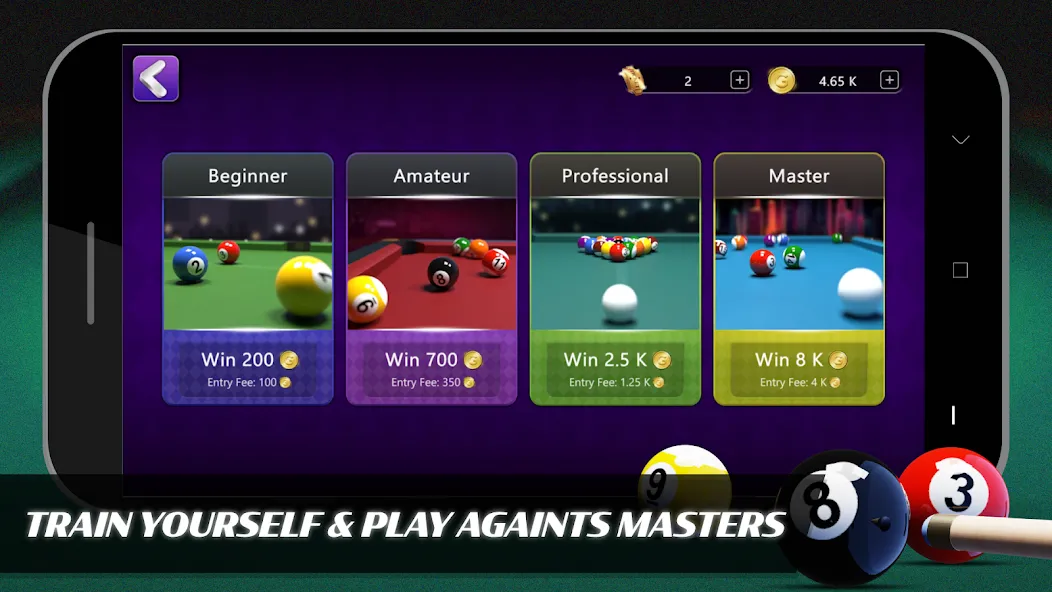 8 Ball Billiards Offline Pool (Балл Бильярд Оффлайн Пул) [МОД Меню] APK Android Screenshot 2