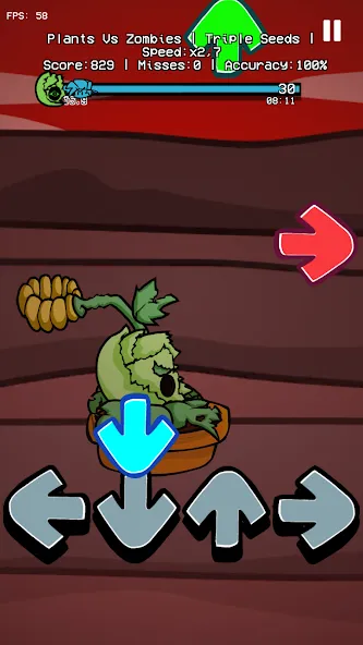 Plants vs Rappers Beat Battles (ФНФ Растения против Рэп Фанкеров мод) [МОД Меню] APK Android Screenshot 4