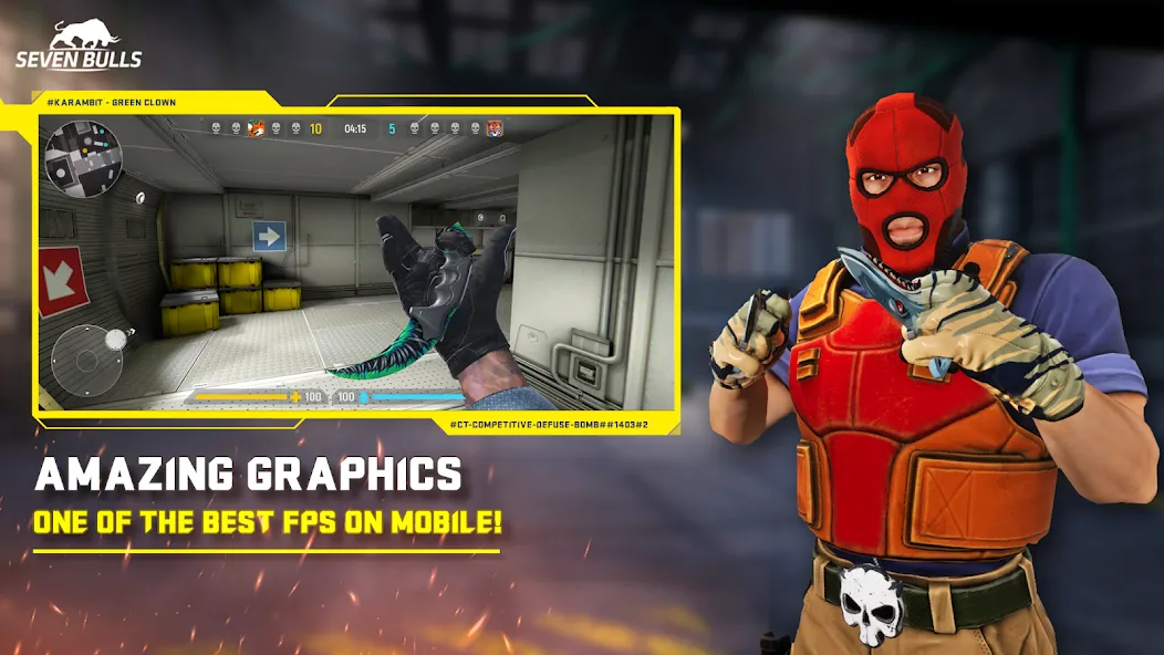 Counter Attack Multiplayer FPS (Каунтер Аттак Мультиплеер ФПС) [МОД Mega Pack] APK Android Screenshot 1