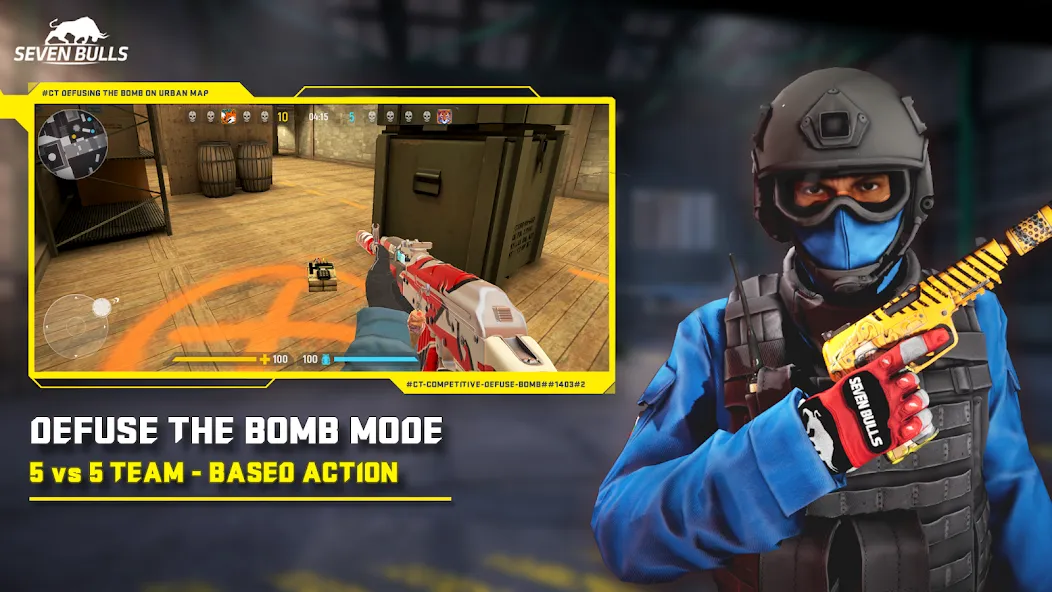 Counter Attack Multiplayer FPS (Каунтер Аттак Мультиплеер ФПС) [МОД Mega Pack] APK Android Screenshot 2