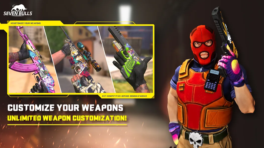 Counter Attack Multiplayer FPS (Каунтер Аттак Мультиплеер ФПС) [МОД Mega Pack] APK Android Screenshot 3