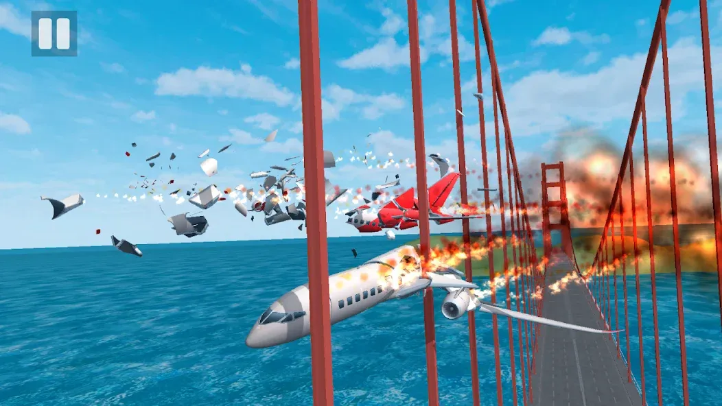 Plane Crash: Flight Simulator (Плейн Краш) [МОД Бесконечные монеты] APK Android Screenshot 2