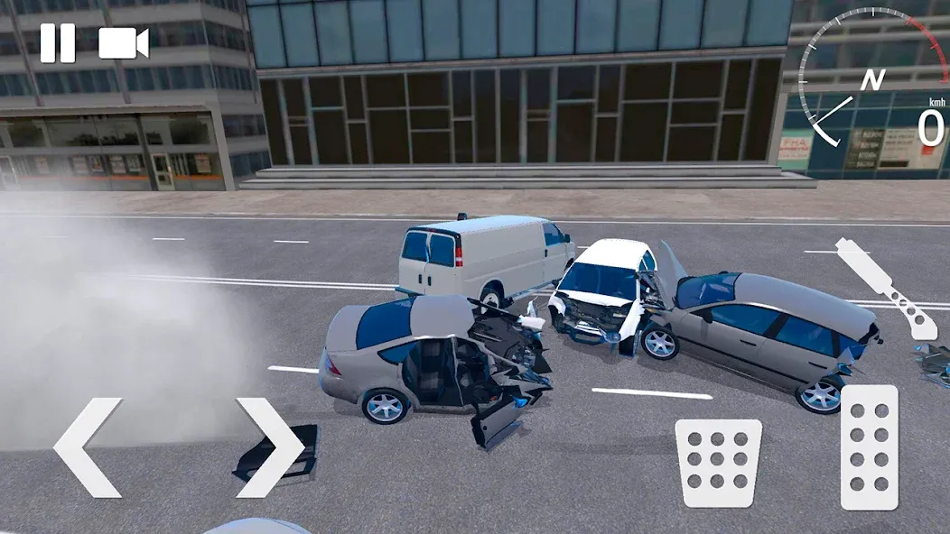 Traffic Crashes Car Crash (Трафик Краш Кар Краш) [МОД Бесконечные монеты] APK Android Screenshot 1
