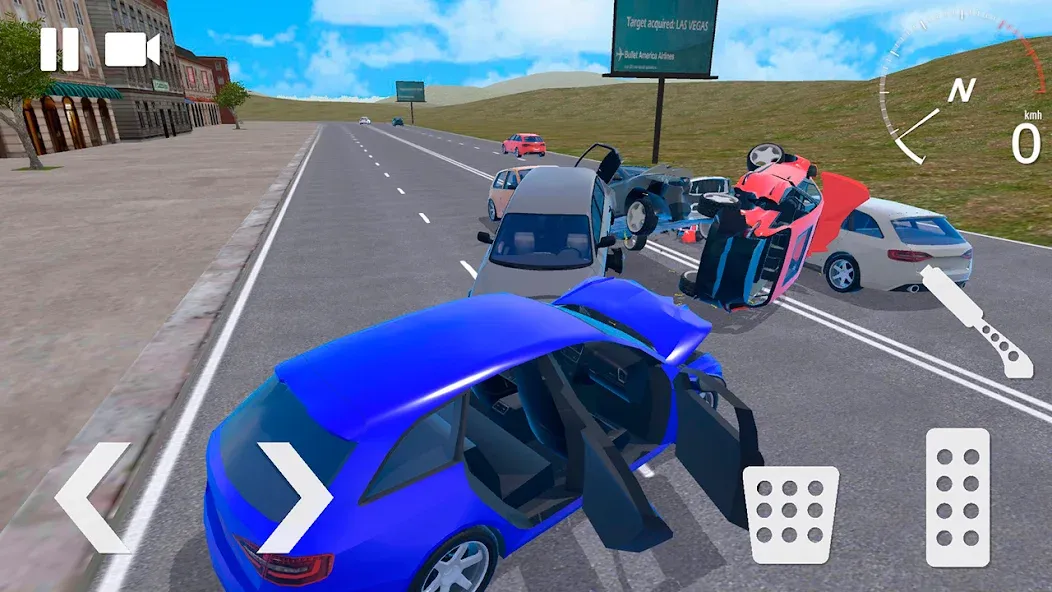 Traffic Crashes Car Crash (Трафик Краш Кар Краш) [МОД Бесконечные монеты] APK Android Screenshot 2
