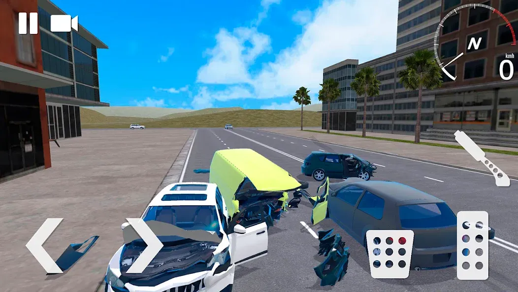 Traffic Crashes Car Crash (Трафик Краш Кар Краш) [МОД Бесконечные монеты] APK Android Screenshot 3