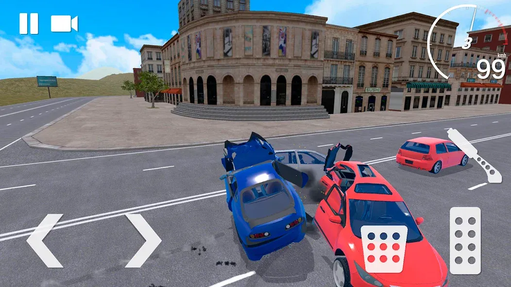 Traffic Crashes Car Crash (Трафик Краш Кар Краш) [МОД Бесконечные монеты] APK Android Screenshot 4