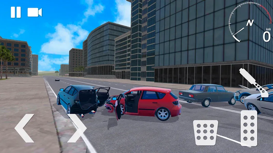 Traffic Crashes Car Crash (Трафик Краш Кар Краш) [МОД Бесконечные монеты] APK Android Screenshot 5