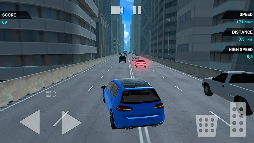 Traffic Racer Speeding Highway (Трафик Рейсер Скоростная Шоссе) [МОД Unlocked] APK Android Screenshot 5