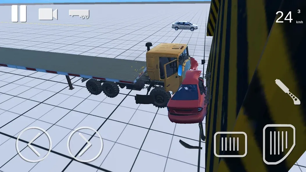 Truck Crash Simulator Accident (Симулятор ДТП с грузовиком) [МОД Mega Pack] APK Android Screenshot 4