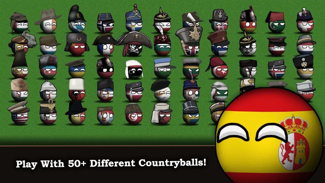 Countryball: Europe 1890 (Кантриболл) [МОД Бесконечные монеты] APK Android Screenshot 1