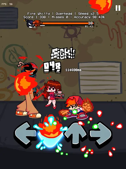 Music Battle Fire Fight Whitty (Бит Огонь Бой Мод Витти) [МОД Много денег] APK Android Screenshot 5