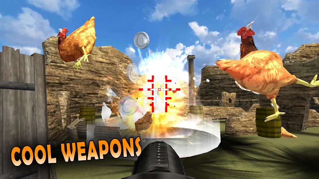 Cluck Shot: Chicken War FPS (Клак Шот) [МОД Все открыто] APK Android Screenshot 4