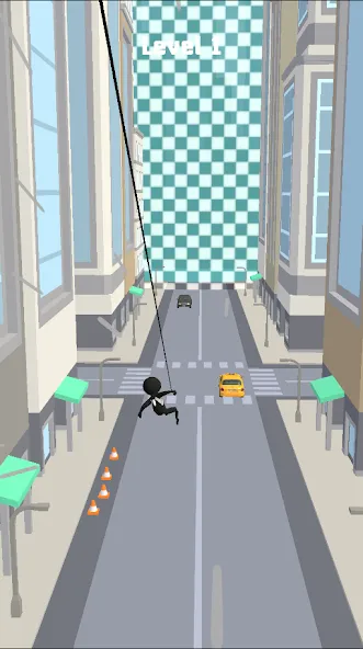Web Slinging Race (Веббросок гонок) [МОД Много денег] APK Android Screenshot 2
