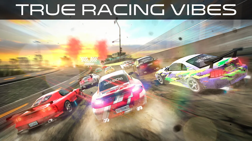 Hard Racing - Real Drag Racing (Хард Рейсинг) [МОД Unlocked] APK Android Screenshot 1