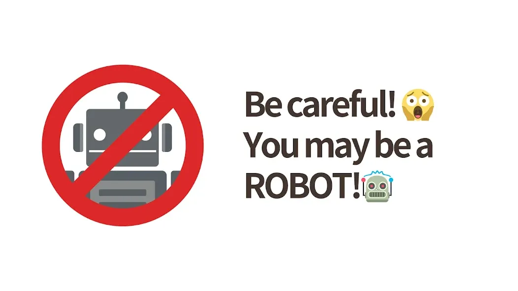 No Robots Allowed - Crazy Quiz (Но роботы не допускаются) [МОД Бесконечные монеты] APK Android Screenshot 1