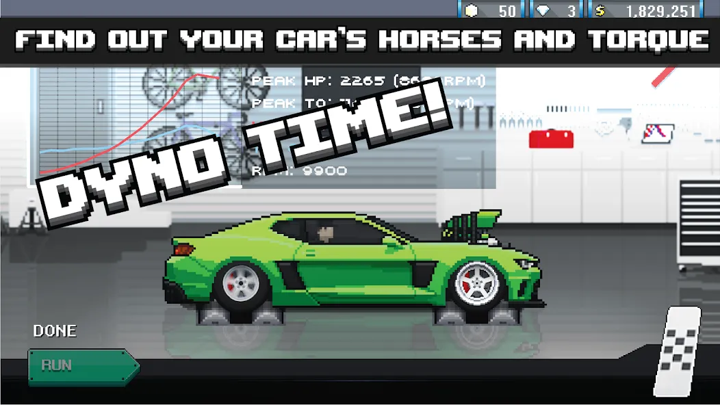Pixel Car Racer (Пиксельный гоночный автомобиль) [МОД Premium] APK Android Screenshot 3