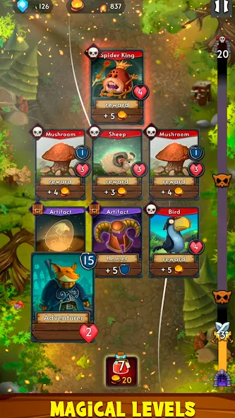 Card Dungeons: Rouge RPG (Кард Данжены) [МОД Premium] APK Android Screenshot 3