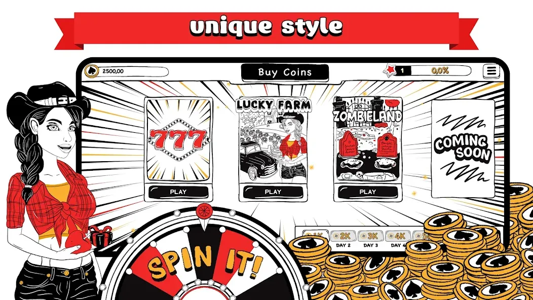 B&W Casino [МОД Premium] APK Android Screenshot 1