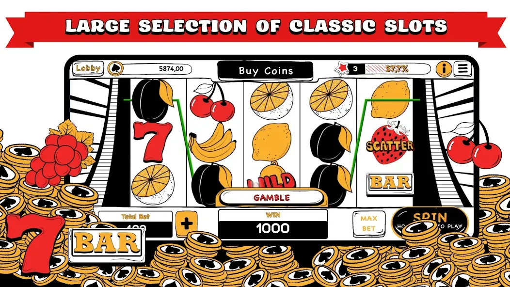 B&W Casino [МОД Premium] APK Android Screenshot 2