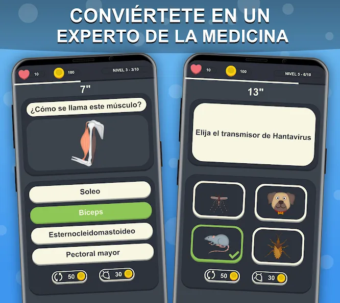 Doctor Trivia - Quiz Medicina (Доктор Тривия) [МОД Все открыто] APK Android Screenshot 1