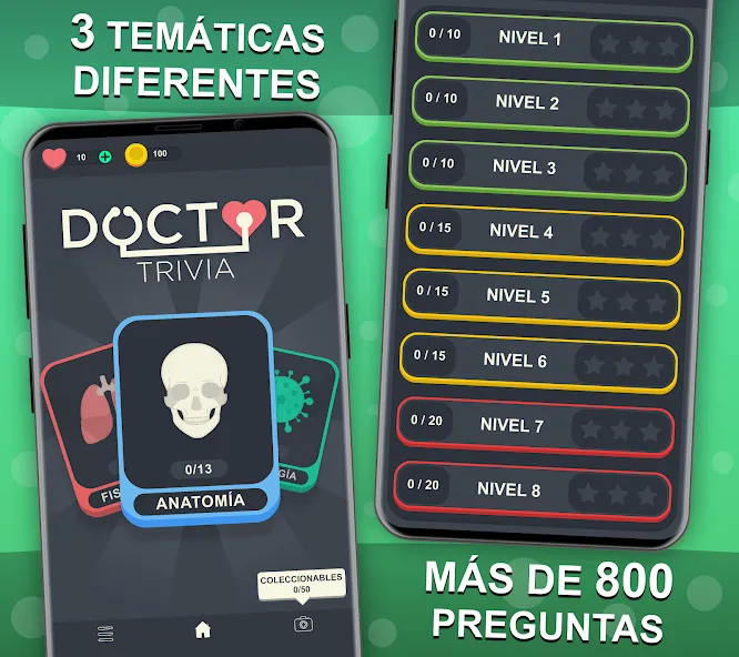 Doctor Trivia - Quiz Medicina (Доктор Тривия) [МОД Все открыто] APK Android Screenshot 2
