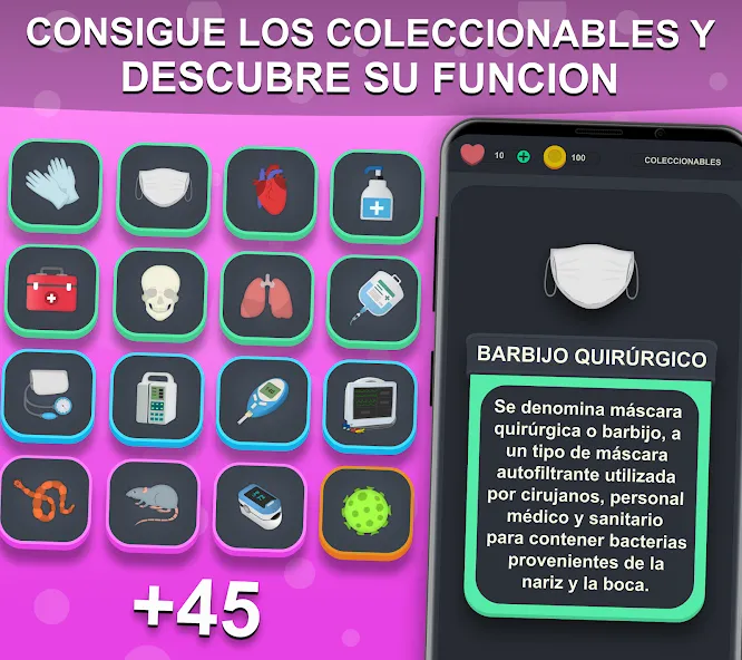 Doctor Trivia - Quiz Medicina (Доктор Тривия) [МОД Все открыто] APK Android Screenshot 3