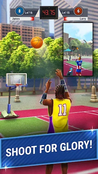 3pt Contest: Basketball Games [МОД Все открыто] APK Android Screenshot 2
