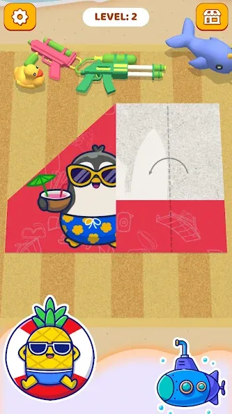 Paper Fold: Paper Puzzle 3D (Пейпер Фолд) [МОД Много денег] APK Android Screenshot 4