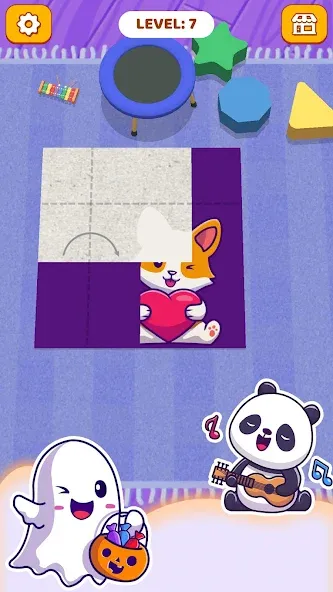 Paper Fold: Paper Puzzle 3D (Пейпер Фолд) [МОД Много денег] APK Android Screenshot 5