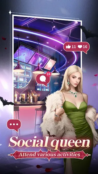 Twilight Kiss: Eternal Love (Вампир Хантер) [МОД Много денег] APK Android Screenshot 4