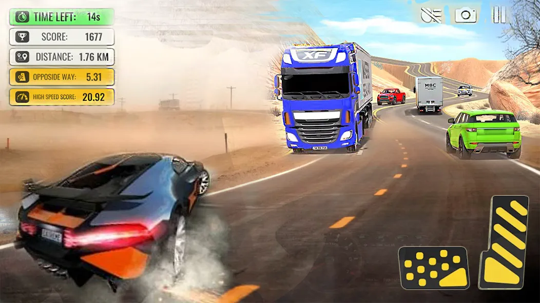 Car Highway Racing for Speed (Трафик Рейсер Трафик игры) [МОД Бесконечные монеты] APK Android Screenshot 4