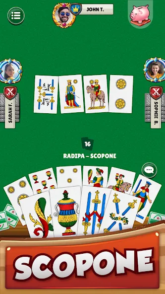 Scopa - Italian Card Game (Скопа) [МОД Все открыто] APK Android Screenshot 4