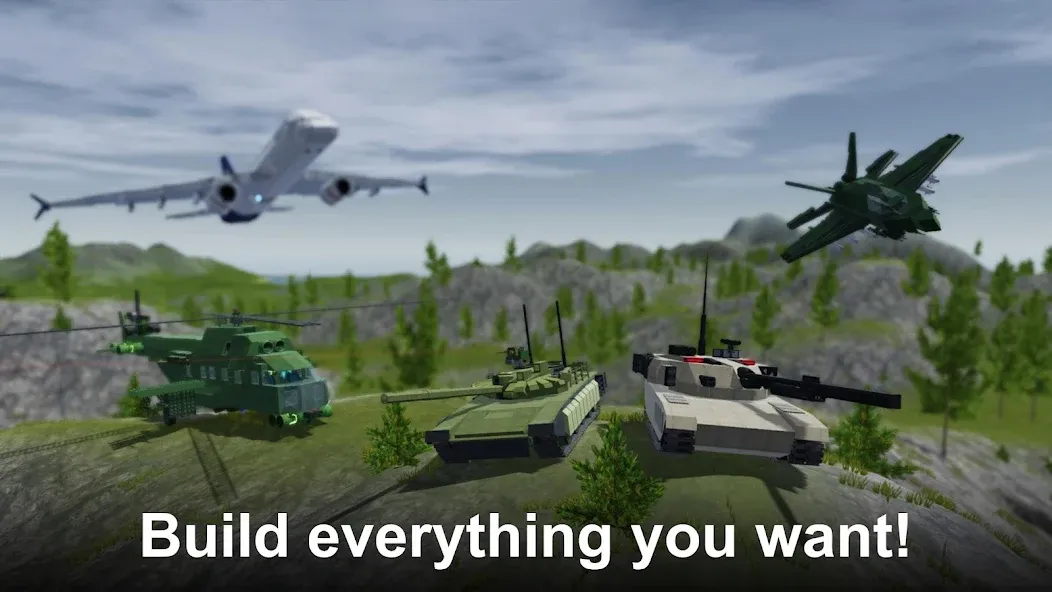 Sandbox World - 3D mechanics (Сэндбокс Ворлд) [МОД Все открыто] APK Android Screenshot 1