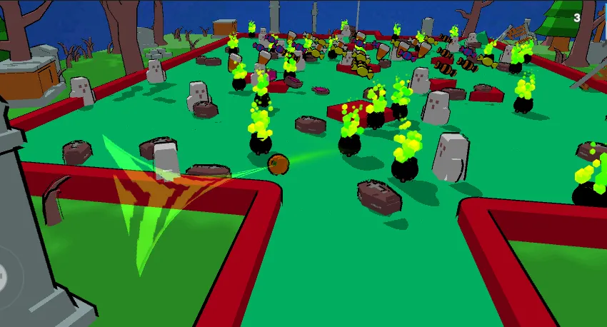 MiniGolf Madness: Halloween (МиниГольф безумие) [МОД Mega Pack] APK Android Screenshot 2