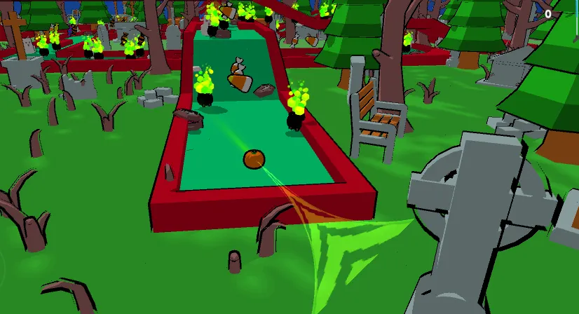MiniGolf Madness: Halloween (МиниГольф безумие) [МОД Mega Pack] APK Android Screenshot 5