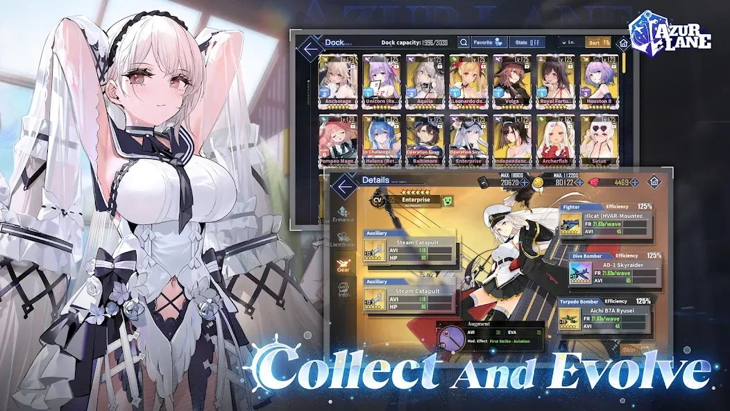 Azur Lane (Азур Лейн) [МОД Бесконечные монеты] APK Android Screenshot 2