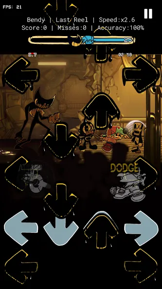 Indie Battle Music Cross Fight (ФНФ Инди Кросс Ван Мод) [МОД Много денег] APK Android Screenshot 2