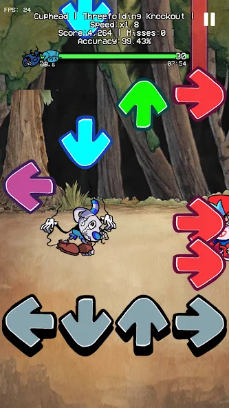 Indie Battle Music Cross Fight (ФНФ Инди Кросс Ван Мод) [МОД Много денег] APK Android Screenshot 3