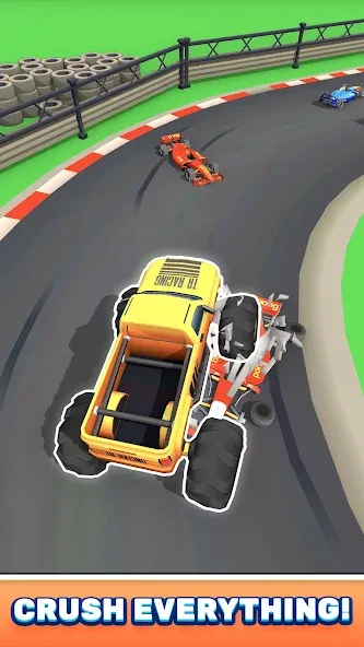 Monster Truck Rampage (Монстр Трак Рэмпейдж) [МОД Бесконечные монеты] APK Android Screenshot 2