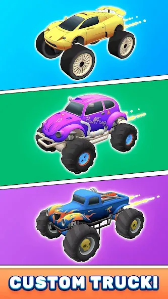 Monster Truck Rampage (Монстр Трак Рэмпейдж) [МОД Бесконечные монеты] APK Android Screenshot 4