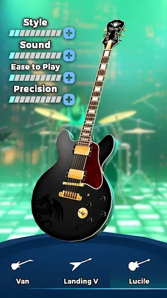 Guitar Band: Rock Battle (Гитарная группа) [МОД Бесконечные монеты] APK Android Screenshot 2