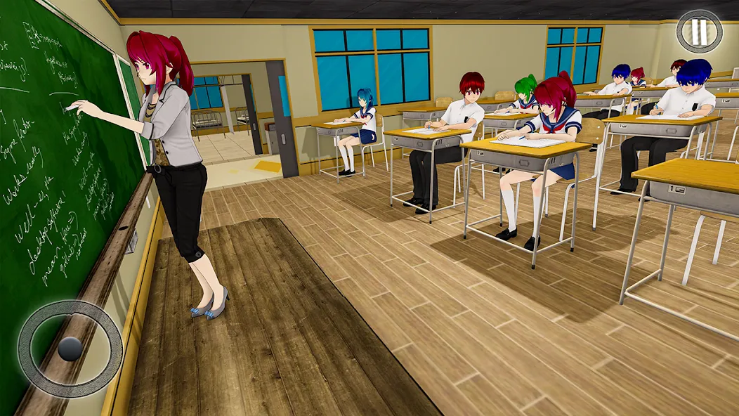 Anime Girl School Teacher 3D [МОД Много денег] APK Android Screenshot 2