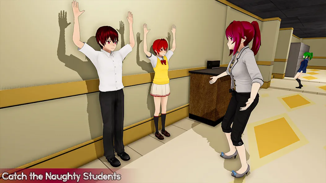Anime Girl School Teacher 3D [МОД Много денег] APK Android Screenshot 3