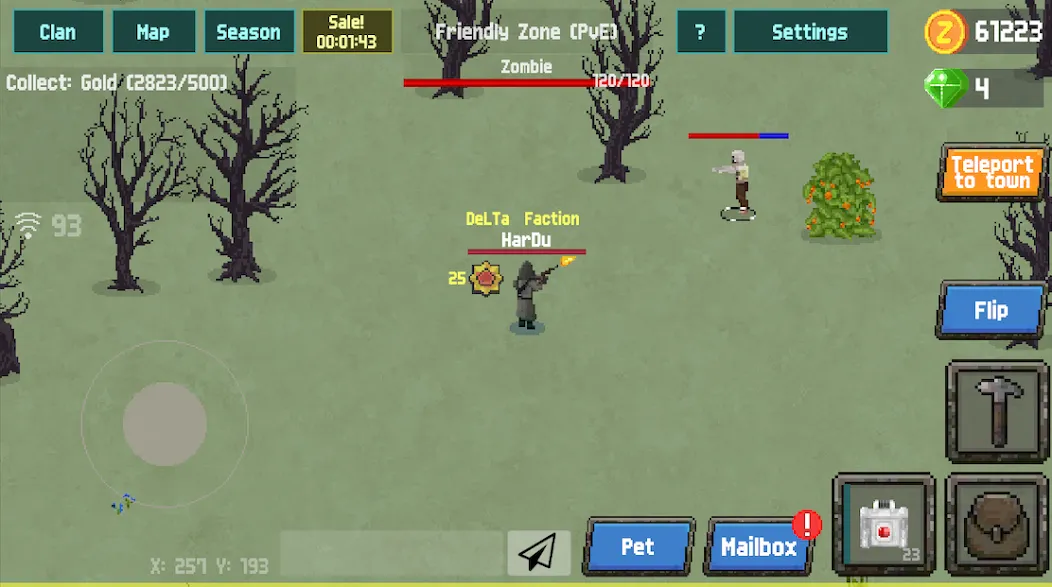 Zombix Online (Зомбикс Онлайн) [МОД Бесконечные монеты] APK Android Screenshot 3