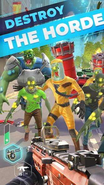 Zombie Horde: Heroes FPS & RPG (Зомби Хорда) [МОД Mega Pack] APK Android Screenshot 3