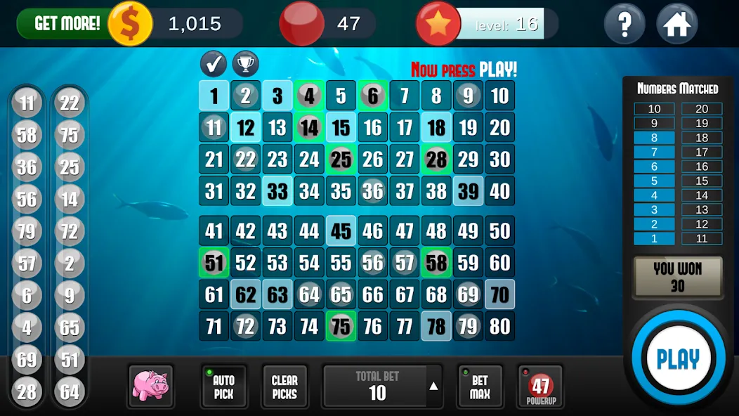 A Keno Game (А Кено игра) [МОД Меню] APK Android Screenshot 1