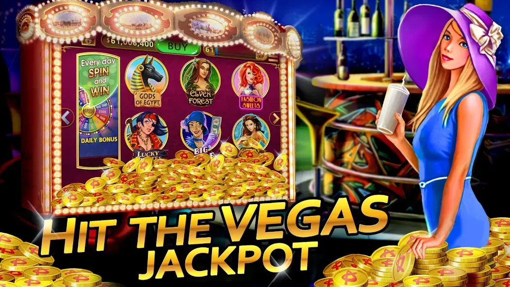 Vegas Casino - Slot Machines (Вегас Казино) [МОД Unlocked] APK Android Screenshot 1