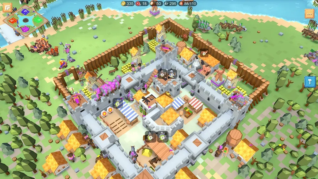 RTS Siege Up! - Medieval War [МОД Меню] APK Android Screenshot 2