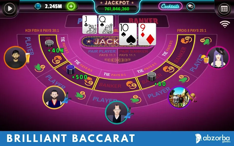Baccarat (Баккара) [МОД Все открыто] APK Android Screenshot 1