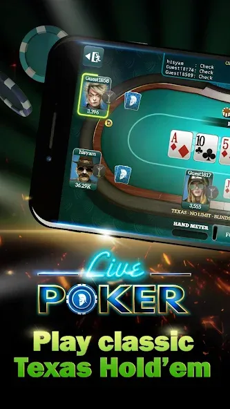 Live Poker Tables–Texas holdem [МОД Premium] APK Android Screenshot 5